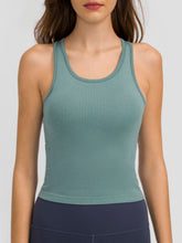 Load image into Gallery viewer, Round Neck Racerback Active Tank