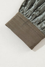 Load image into Gallery viewer, Notched Long Sleeve Mini Dress with Pockets