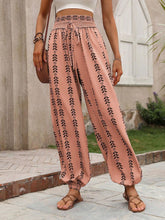 Load image into Gallery viewer, Tied Printed High Waist Pants