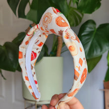Load image into Gallery viewer, Fall Treats Top Knot Headband