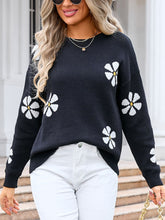 Load image into Gallery viewer, Round Neck Long Sleeve Sweater