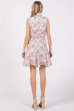 Load image into Gallery viewer, GeeGee Full Size Floral Eyelet Sleeveless Mini Dress