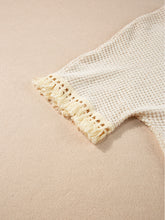 Load image into Gallery viewer, Tassel Round Neck Top and Shorts Set