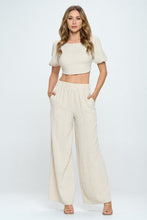 Load image into Gallery viewer, RENEE C Linen Wide Leg Pants with Pockets