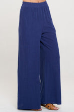 Load image into Gallery viewer, RENEE C Linen Wide Leg Pants with Pockets