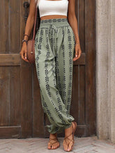Load image into Gallery viewer, Tied Printed High Waist Pants