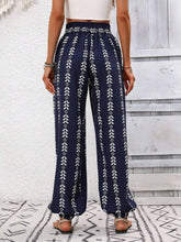 Load image into Gallery viewer, Tied Printed High Waist Pants