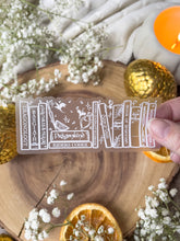 Load image into Gallery viewer, Fourth Wing | Violet's Bookshelf 4.25" Ereader Sticker: Black