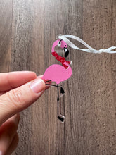 Load image into Gallery viewer, Merry Christmas Hon Flamingo Double Sided Ornament