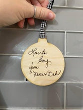 Load image into Gallery viewer, Custom handwriting round ornament