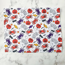 Load image into Gallery viewer, Maryland Halloween Crab Patterned Waffle Kitchen Dish Towel
