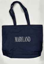 Load image into Gallery viewer, Maryland Embroidered Canvas Tote Bag
