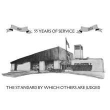 Load image into Gallery viewer, Blue tee- Banneker fire station 55th anniversary shirt