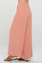Load image into Gallery viewer, RENEE C Linen Wide Leg Pants with Pockets