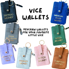Load image into Gallery viewer, Therapy Money Keychain Wallet (funny, stocking stuffer)