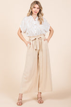Load image into Gallery viewer, Mittoshop High Waist Tie Front Wide Leg Pants