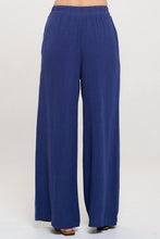 Load image into Gallery viewer, RENEE C Linen Wide Leg Pants with Pockets