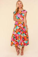 Load image into Gallery viewer, Haptics Floral Midi Dress with Side Pockets