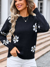 Load image into Gallery viewer, Round Neck Long Sleeve Sweater