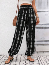 Load image into Gallery viewer, Tied Printed High Waist Pants