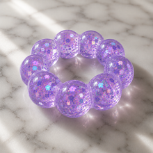 Load image into Gallery viewer, pink Feelzies™ Original Squishy Bracelet: Cotton Candy Sparkle fidget