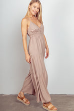 Load image into Gallery viewer, VERY J Sleeveless Ruched Wide Leg Jumpsuit