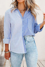 Load image into Gallery viewer, Striped Button Up Long Sleeve Shirt