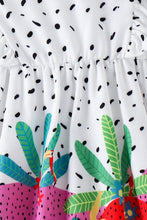 Load image into Gallery viewer, Girls Printed Ruffled Dress