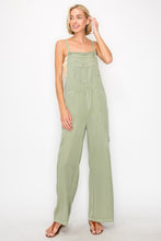 Load image into Gallery viewer, RISEN Wide Leg Tencel Overalls