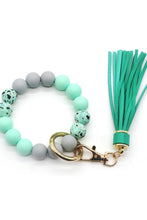 Load image into Gallery viewer, Multicolored Beaded Fringe Keychain