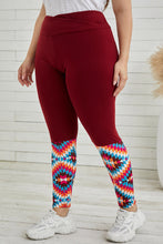 Load image into Gallery viewer, Plus Size Geometric Print High Waist Leggings