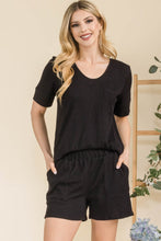 Load image into Gallery viewer, Celeste Full Size Rib Short Sleeve T-Shirt and Shorts Set