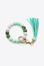 Load image into Gallery viewer, Multicolored Beaded Fringe Keychain