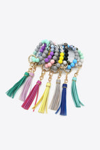 Load image into Gallery viewer, Multicolored Beaded Fringe Keychain