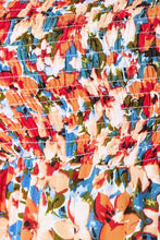 Load image into Gallery viewer, Double Take Plus Size Floral Smocked Square Neck Dress