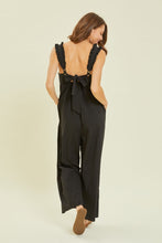 Load image into Gallery viewer, HEYSON Full Size Ruffled Strap Back Tie Wide Leg Jumpsuit