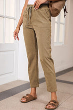 Load image into Gallery viewer, Drawstring Straight Pants with Pockets