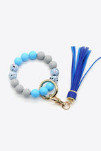 Load image into Gallery viewer, Multicolored Beaded Fringe Keychain