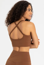 Load image into Gallery viewer, Crisscross Back V-Neck Sports Bra