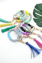 Load image into Gallery viewer, Multicolored Beaded Fringe Keychain
