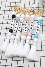 Load image into Gallery viewer, Letter Tassel Keychain