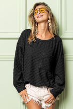 Load image into Gallery viewer, BiBi Checkered Round Neck Exposed Seam Top