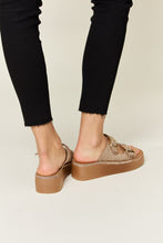 Load image into Gallery viewer, Forever Link Rhinestone Buckled Wedge Sandals