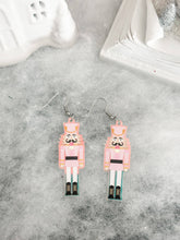 Load image into Gallery viewer, "Christmas Nutcracker" Dangle Earrings