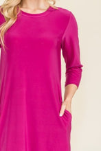 Load image into Gallery viewer, Celeste Full Size Round Neck Midi Dress