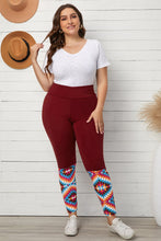 Load image into Gallery viewer, Plus Size Geometric Print High Waist Leggings