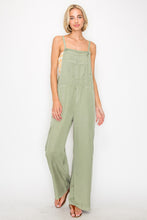 Load image into Gallery viewer, RISEN Wide Leg Tencel Overalls