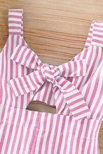 Load image into Gallery viewer, Kids Striped Cutout Sleeveless Jumpsuit