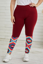 Load image into Gallery viewer, Plus Size Geometric Print High Waist Leggings
