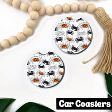 Load image into Gallery viewer, Maryland B&W Crab Pattern Car Coasters